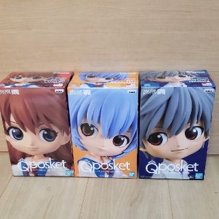 バンプレスト(BANPRESTO)のQposket エヴァンゲリオン　レイ　アスカ　カヲル　フィギュア(アニメ/ゲーム)