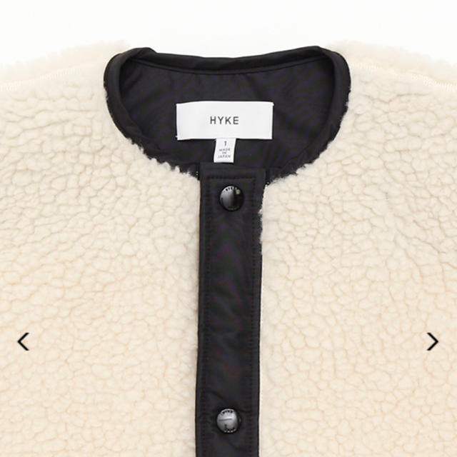 HYKE(ハイク)の【新品】hyke FAUX SHEARLING JACKET  レディースのジャケット/アウター(毛皮/ファーコート)の商品写真