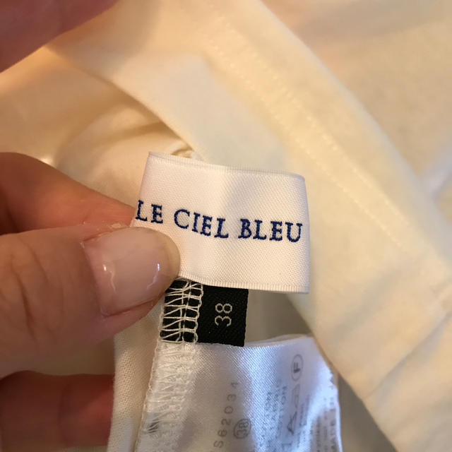 LE CIEL BLEU - ルシェルブルー バックフリルTシャツ 38の通販 by ...