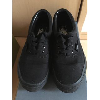 ヴァンズ(VANS)のVANS 黒スニーカー 24㎝(スニーカー)