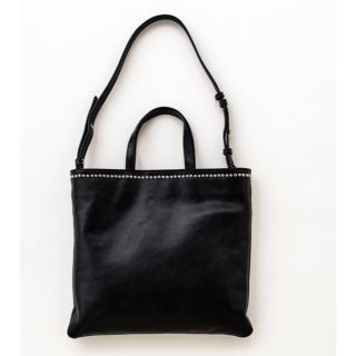 ロンハーマン(Ron Herman)のYONFA studs leather tote (black)(トートバッグ)