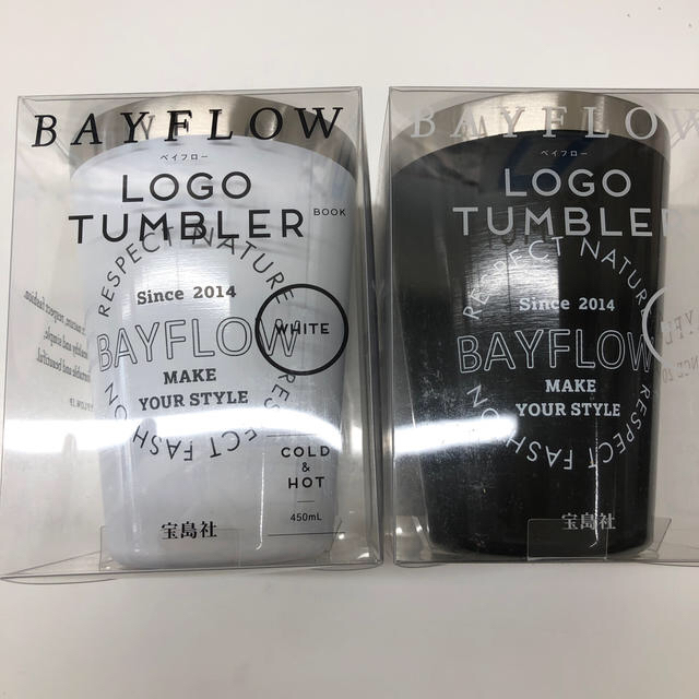 BAYFLOW(ベイフロー)のAYFLOW  ベイフロー  タンブラー 白黒セット インテリア/住まい/日用品のキッチン/食器(タンブラー)の商品写真