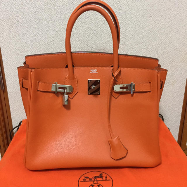 Hermes(エルメス)のエルメス バーキン 30 オレンジ系 レディースのバッグ(ハンドバッグ)の商品写真