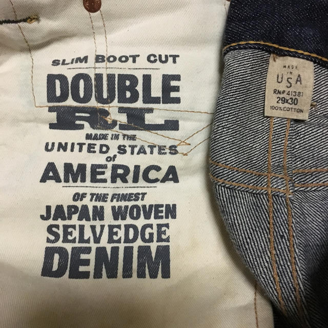 RRL - RRL スリムブーツカットデニム ウエスト29の通販 by T RRL - RRL スリムブーツカットデニム ウエスト29の通販 by T