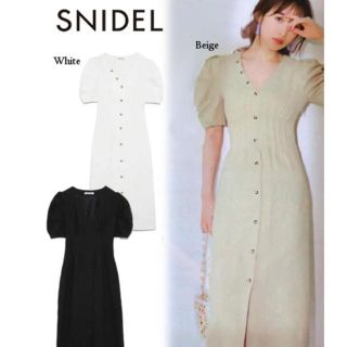 スナイデル(SNIDEL)のsnidel リネン ワンピース(ロングワンピース/マキシワンピース)