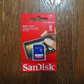 サンディスク(SanDisk)の【SanDisk】 SDHCメモリ-カ-ド8GB CLASS4(PC周辺機器)