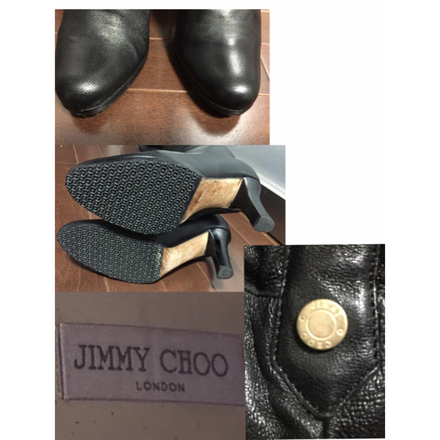 JIMMY CHOO(ジミーチュウ)のジミーチュウ ニーハイブーツ 39 ブラック 羊革 サイハイブーツ ロングブーツ レディースの靴/シューズ(ブーツ)の商品写真