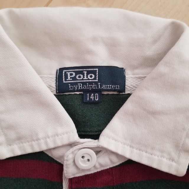 POLO RALPH LAUREN(ポロラルフローレン)の値下げ！POLO Ralph Lauren ラガーシャツ ロンＴ 140cm キッズ/ベビー/マタニティのキッズ服男の子用(90cm~)(Tシャツ/カットソー)の商品写真