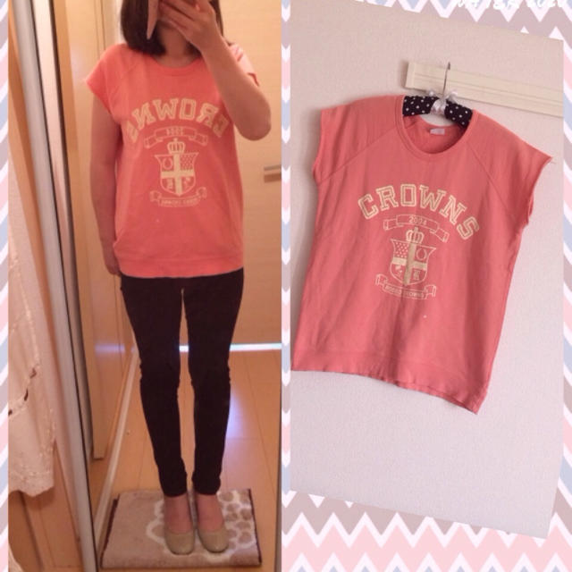 RODEO CROWNS(ロデオクラウンズ)のロデオ☆スウェットT レディースのトップス(Tシャツ(半袖/袖なし))の商品写真