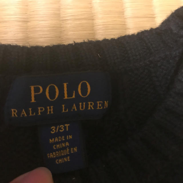 POLO RALPH LAUREN(ポロラルフローレン)のラルフローレン コットンセーター ネイビー 100 キッズ/ベビー/マタニティのキッズ服男の子用(90cm~)(ニット)の商品写真