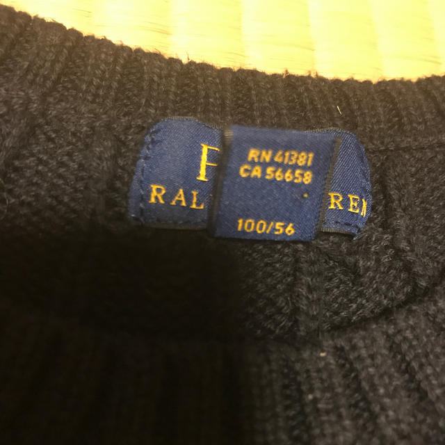 POLO RALPH LAUREN(ポロラルフローレン)のラルフローレン コットンセーター ネイビー 100 キッズ/ベビー/マタニティのキッズ服男の子用(90cm~)(ニット)の商品写真