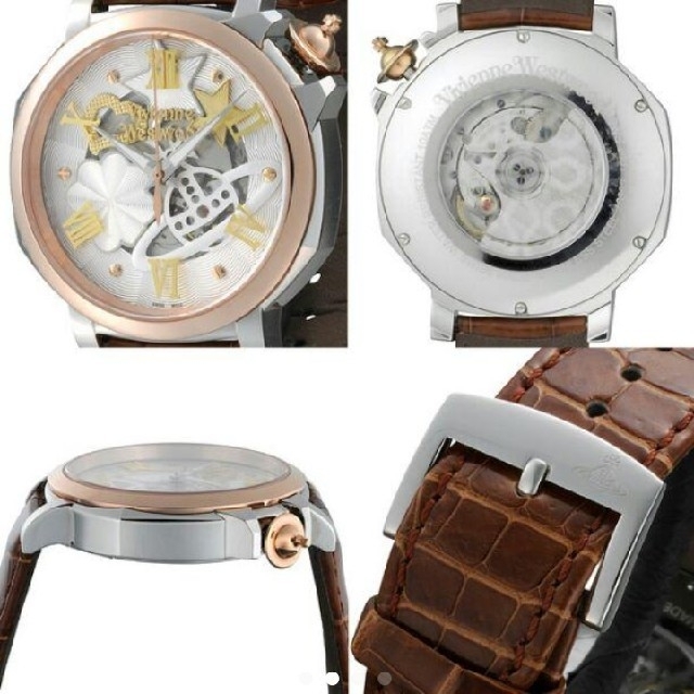 【希少品】Vivienne Westwood機械式腕時計ブラウン世界２５個限定品