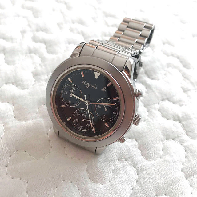 agnes b. - 【美品】Agnes b. chronograph 腕時計 クロノグラフの通販 by Unknown’s shop