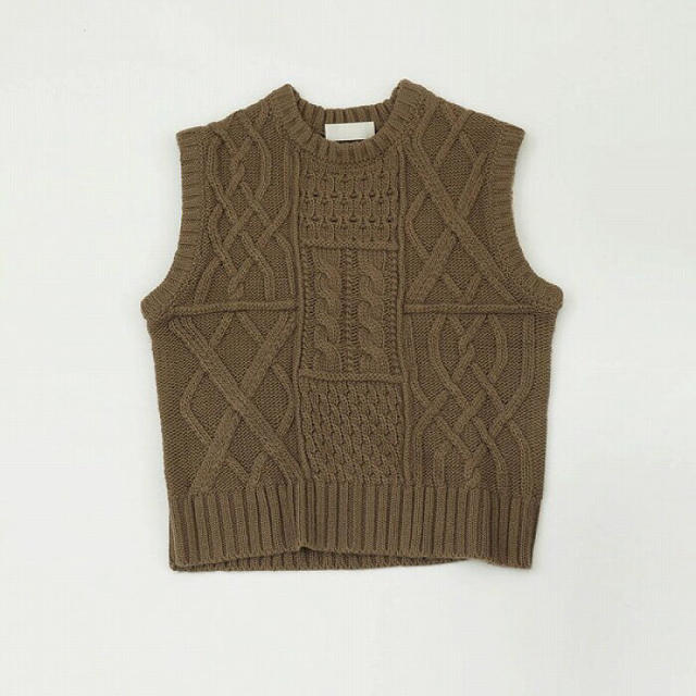 Cable Knit Vest todayful ケーブルニットベスト