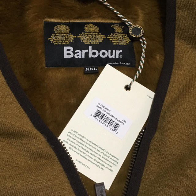 Barbour(バーブァー)の新品 Barbour パイルライナー ベスト キッズ XXL レディースのトップス(ベスト/ジレ)の商品写真