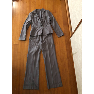 ビアッジョブルー(VIAGGIO BLU)のパンツスーツ　ビジネス　ストライプ　グレー(スーツ)