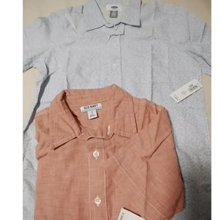 オールドネイビー(Old Navy)のキッズ男の子S　130　半袖シャツ　2枚　OLD NAVY(Tシャツ/カットソー)