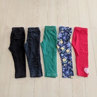 ユニクロ(UNIQLO)の【週末限定SALE！】【レギンス/スパッツ】90cm 5本セット(パンツ/スパッツ)