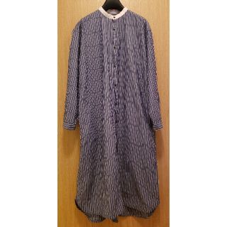 ネストローブ(nest Robe)のichi ストライプシャツワンピース prit sunvalley (ひざ丈ワンピース)