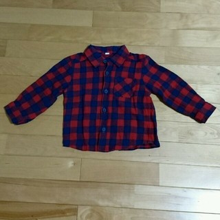 ニシマツヤ(西松屋)の西松屋 ブロックチェックシャツ 90(Tシャツ/カットソー)