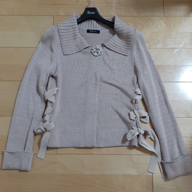 Rene☆サイドリボンカーディガンsize34 | www.pastificiomaiella.com