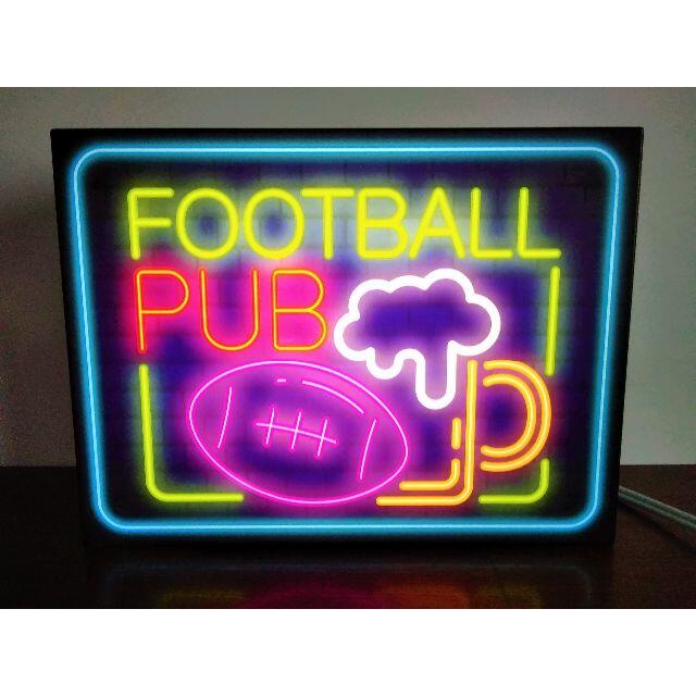 ラグビー アメフト FOOTBALL PUB☆LED2way電光看板 スポーツ/アウトドアのスポーツ/アウトドア その他(ラグビー)の商品写真