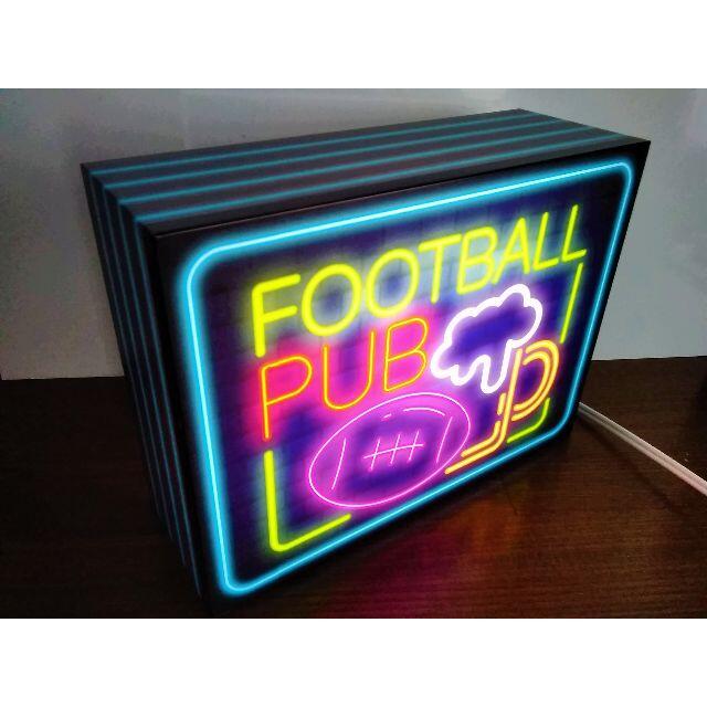 ラグビー アメフト FOOTBALL PUB☆LED2way電光看板 スポーツ/アウトドアのスポーツ/アウトドア その他(ラグビー)の商品写真