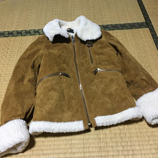 ザラ(ZARA)のZARA◆レザージャケット・ブルゾン/L/豚革/CML【レディスウェア】(レザージャケット)