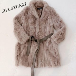 JILL STUART ラビット ファー コート ベージュ S