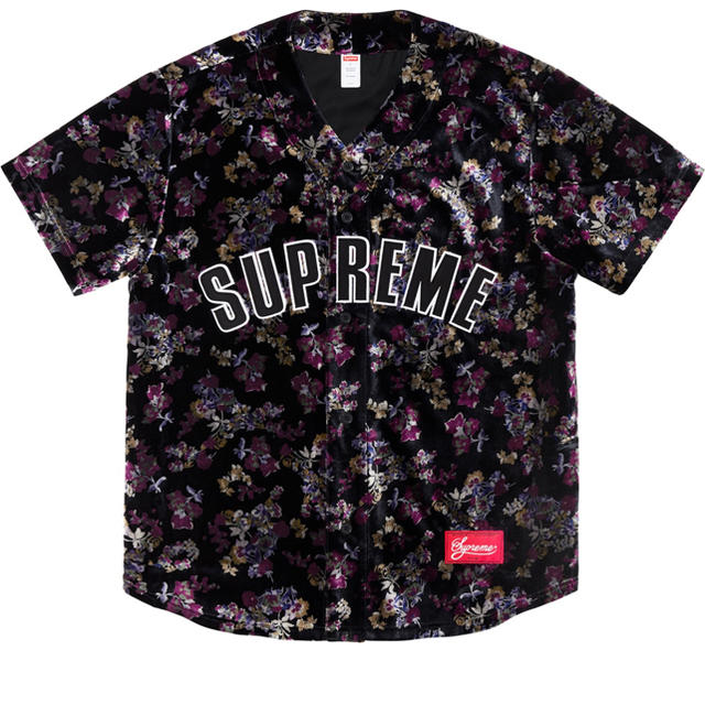 Supreme Floral Vnlour Baseball JerseyTシャツ/カットソー(半袖/袖なし)