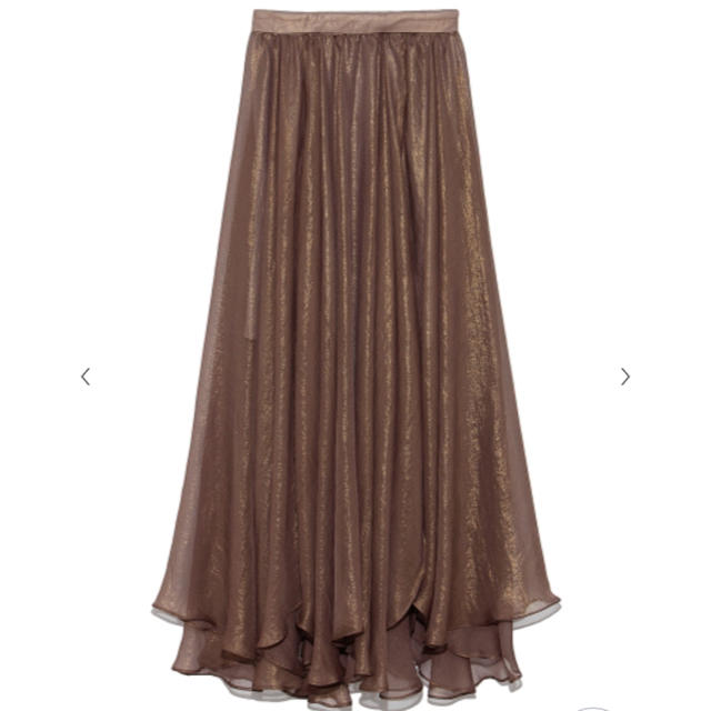 Lily Brown(リリーブラウン)のよん様専用  光沢シースルースカート レディースのスカート(ロングスカート)の商品写真