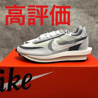 ナイキ(NIKE)のnike sacai LDwaffle 26.5 サカイ ワッフル ホワイト(スニーカー)