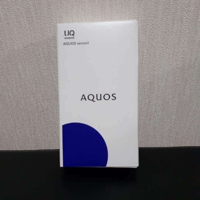 AQUOS sense2 ブラック　新品未使用　SIMフリースマートフォン/携帯電話