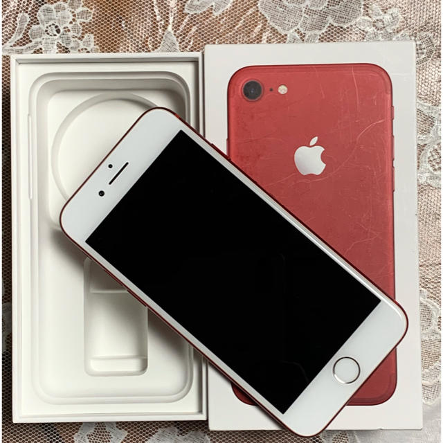 iPhone7 red 128GB au