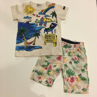 ダブルビー(DOUBLE.B)のキラキラ☆様専用 ダブルビートップス パンツセット 90(Tシャツ/カットソー)