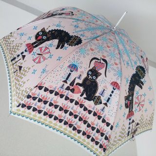 クラウス ハーパニエミ 雨傘 ピンクベージュ 猫 北欧 ネコの通販 by