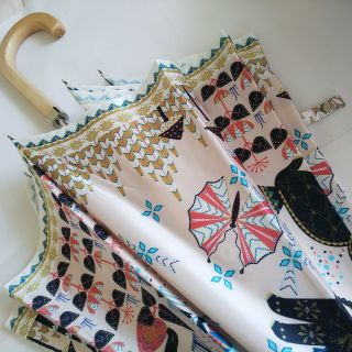 クラウス ハーパニエミ 雨傘 ピンクベージュ 猫 北欧 ネコの通販 by