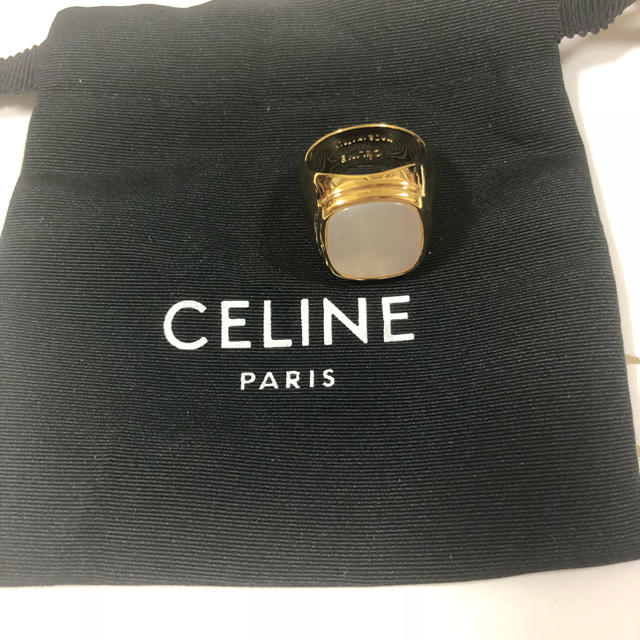 celine(セリーヌ)のぎずも  ☆プロフィール必読！！様専用ページ  13号 ロゴ巾着付き レディースのアクセサリー(リング(指輪))の商品写真