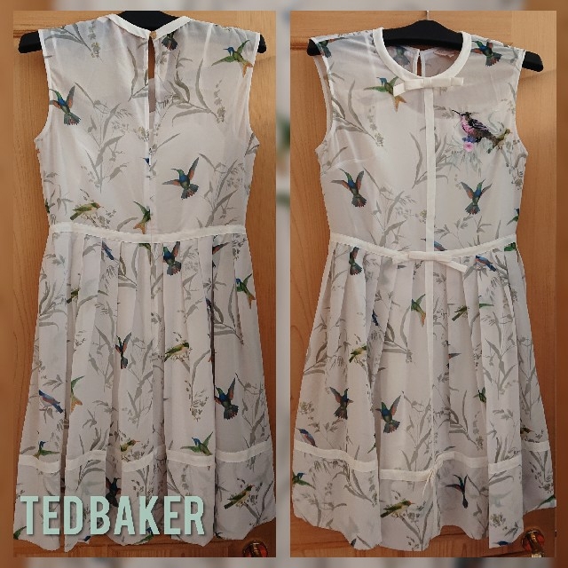 TED BAKER(テッドベイカー)の2019新作TED BAKER☆刺繍ワンピ レディースのワンピース(ひざ丈ワンピース)の商品写真