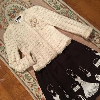 エムズグレイシー(M'S GRACY)のエムズグレイシー・上品なノーカラーニットジャケット・TO BE CHIC.ルネ(ノーカラージャケット)