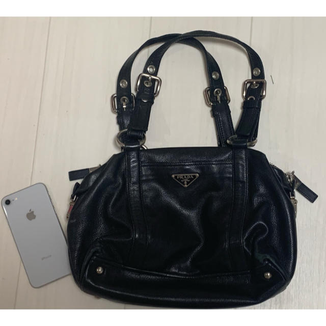 PRADA - プラダ ショルダーバッグ ブラック 牛革