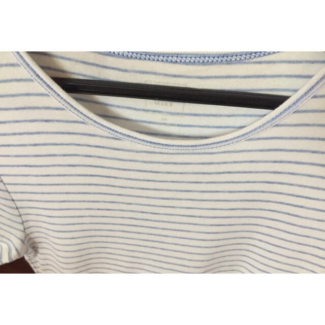 GAP(ギャップ)のGAP ギャップ  ブルーボーダー Tシャツ レディースのトップス(Tシャツ(半袖/袖なし))の商品写真