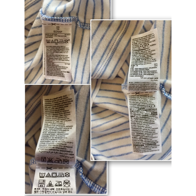 GAP(ギャップ)のGAP ギャップ  ブルーボーダー Tシャツ レディースのトップス(Tシャツ(半袖/袖なし))の商品写真