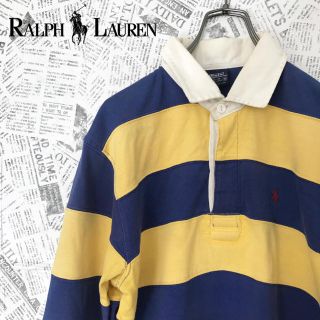 ポロラルフローレン(POLO RALPH LAUREN)のいつえもん様専用　90s ポロラルフローレン ラガーシャツ 長袖ポロシャツ(ポロシャツ)