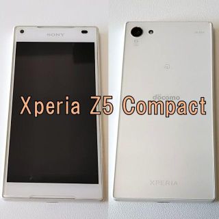 ソニー(SONY)の【SIMフリー】Xperia Z5 Compact 白ロム(スマートフォン本体)