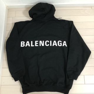 バレンシアガ(Balenciaga)の【タツヤ様専用】XXS バレンシアガ ロゴ パーカー ブラック(パーカー)