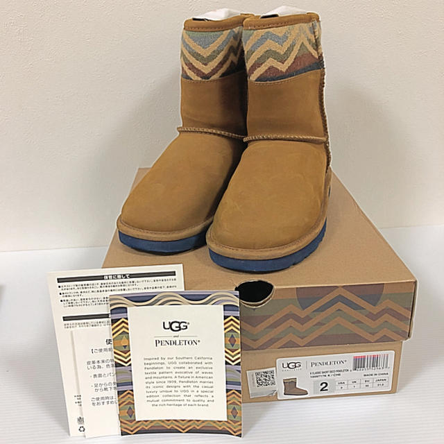 週末値下げ！オシャレ♬UGG キッズブーツ  ペンドルトンコラボ  21センチ