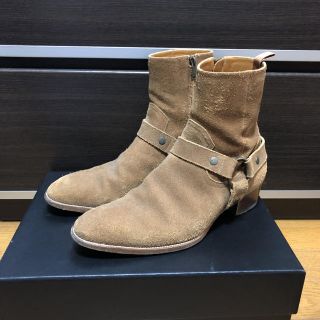 サンローラン(Saint Laurent)のSAINT LAURENT PARIS  スウェードリングブーツ(ブーツ)