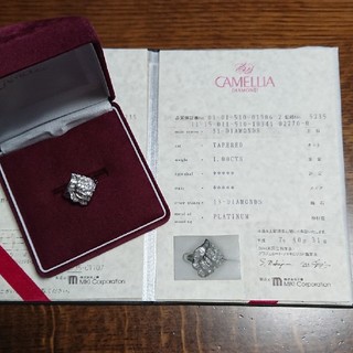 ジュエリーマキ(ジュエリーマキ)のジュエリーマキ  カメリア ダイヤモンド 1.00ct プラチナ リング  (リング(指輪))