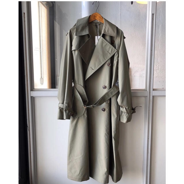 18ss AURALEE Finx Polyester Big Trench 3